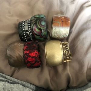 Bangles and earrings